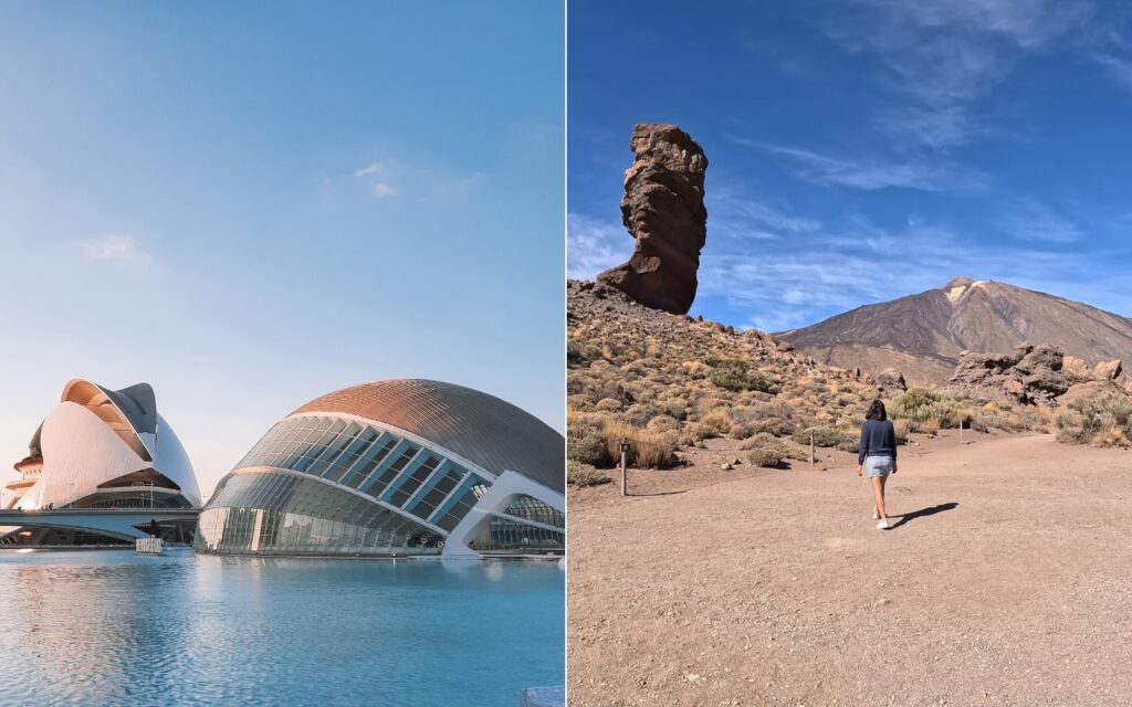 j'ai vécu à valencia et à tenerife